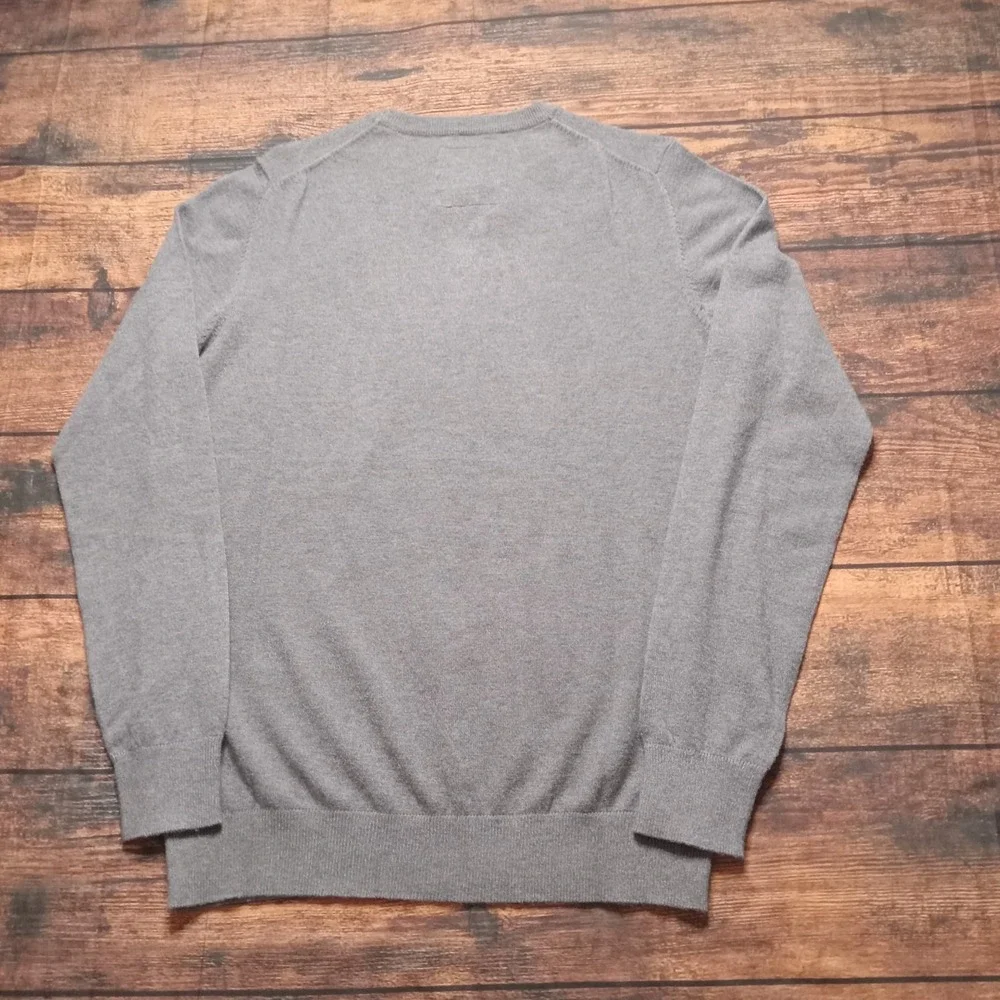 Kangol Men's Crew Neck Long Sleeve Sweater Size Medium‎ Gray